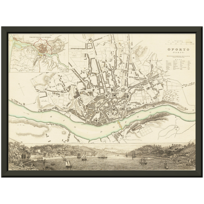 Historical city map  Test product horizontal 3 sizes