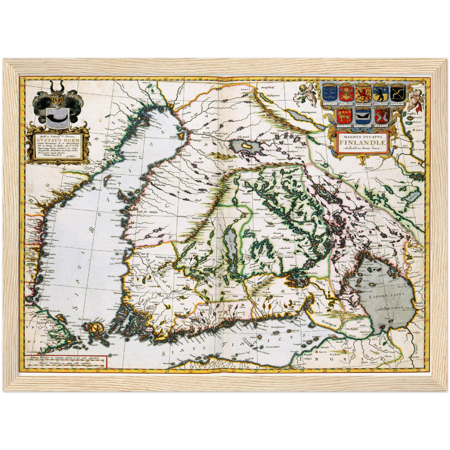 Historical city map  Test product horizontal 3 sizes