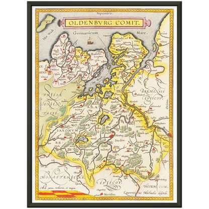 Historical city map  Test product horizontal 3 sizes