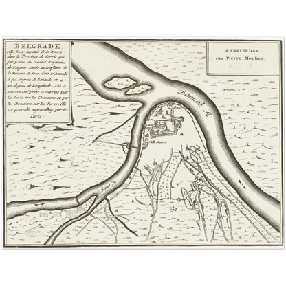 Historical city map  Test product horizontal 3 sizes