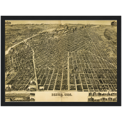 Historical city map  Test product horizontal 3 sizes