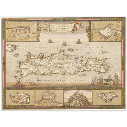 Historical city map  Test product horizontal 3 sizes