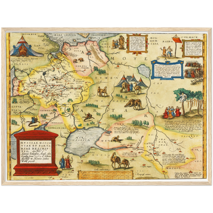 Historical city map  Test product horizontal 3 sizes