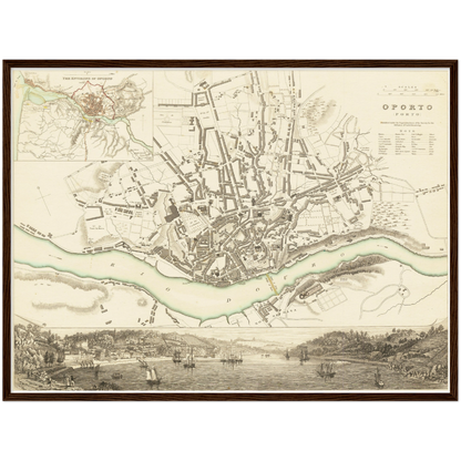 Historical city map  Test product horizontal 3 sizes