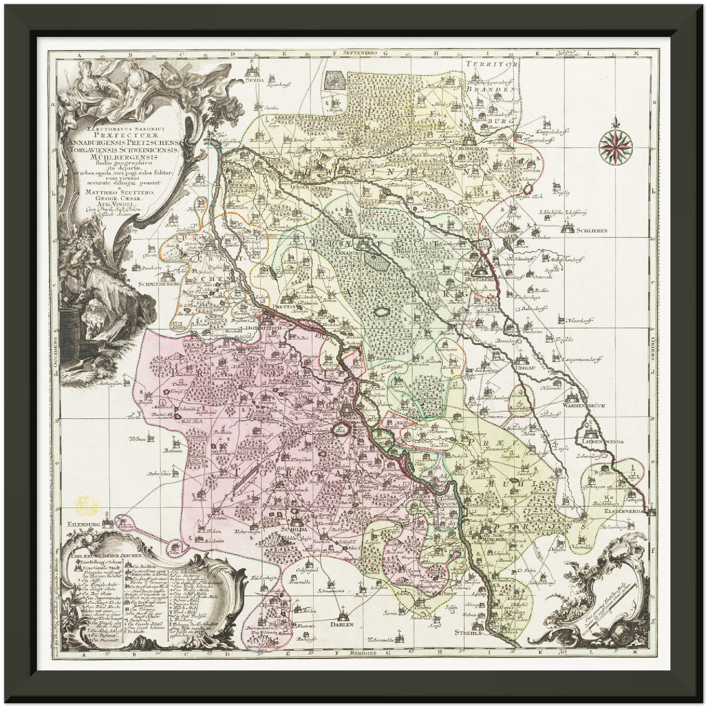 Historical city map  Test product horizontal 3 sizes