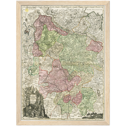 Historical city map  Test product horizontal 3 sizes