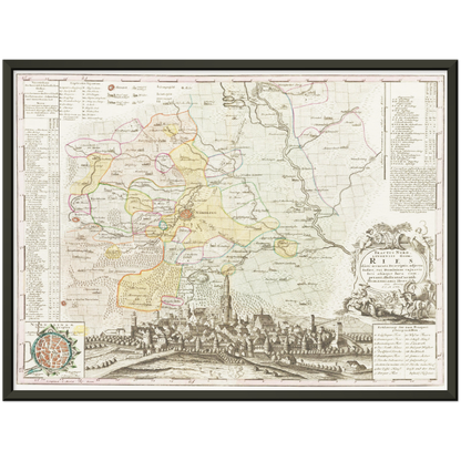 Historical city map  Test product horizontal 3 sizes