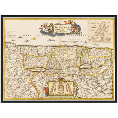 Historical city map  Test product horizontal 3 sizes