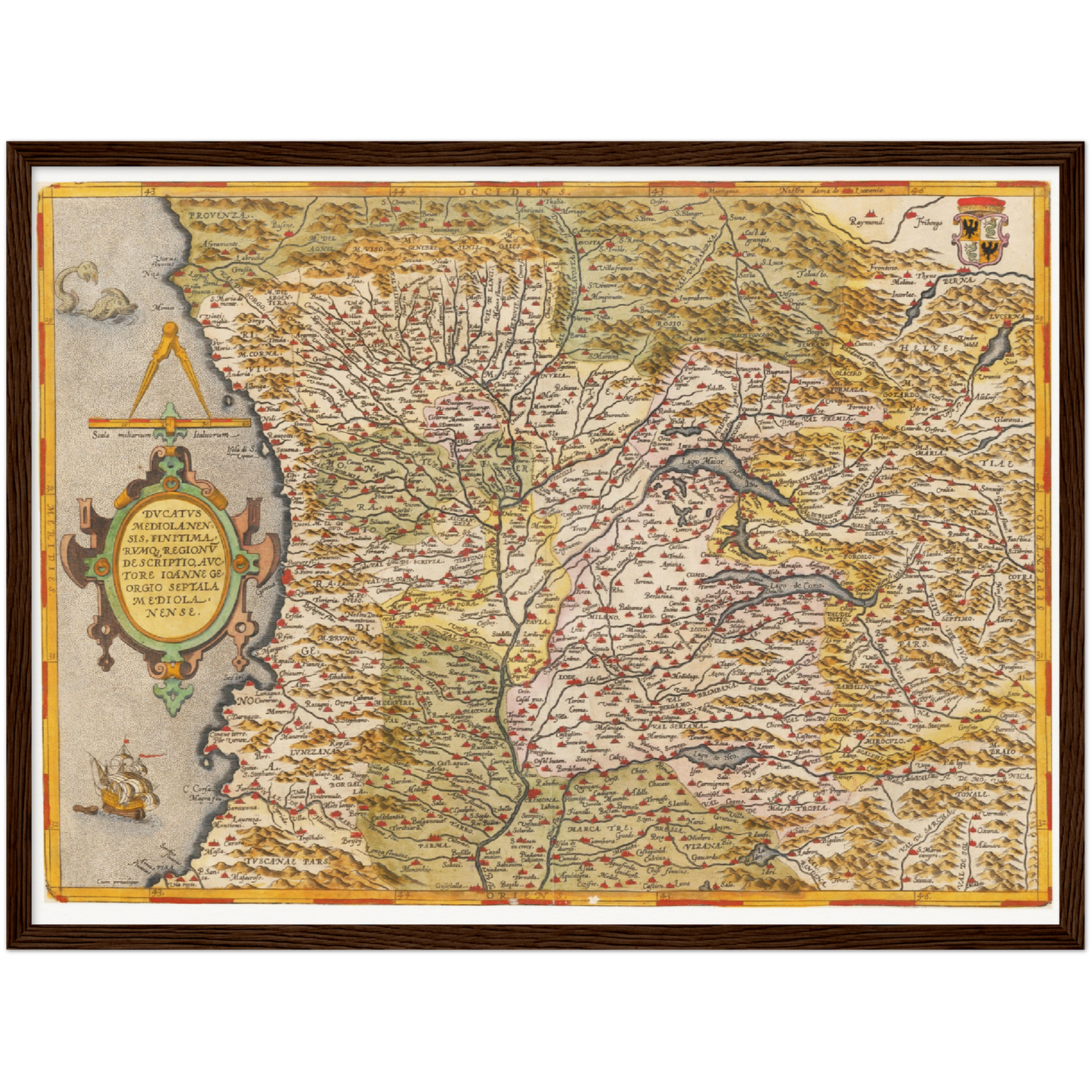 Historical city map  Test product horizontal 3 sizes