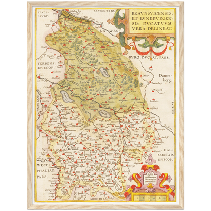 Historical city map  Test product horizontal 3 sizes