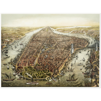 Historical city map  Test product horizontal 3 sizes
