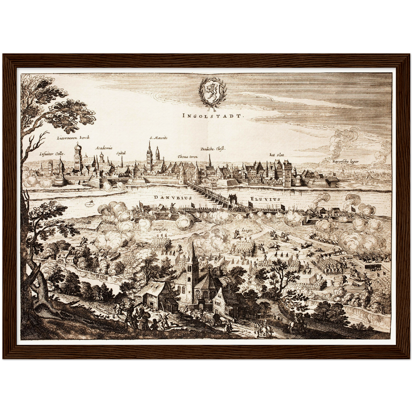 Historical city map  Test product horizontal 3 sizes