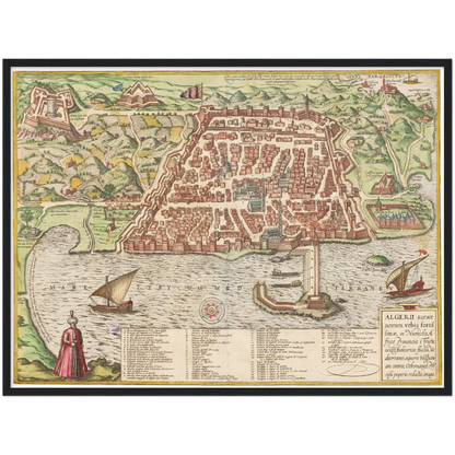 Historical city map  Test product horizontal 3 sizes