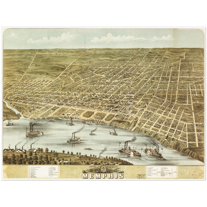 Historical city map  Test product horizontal 3 sizes