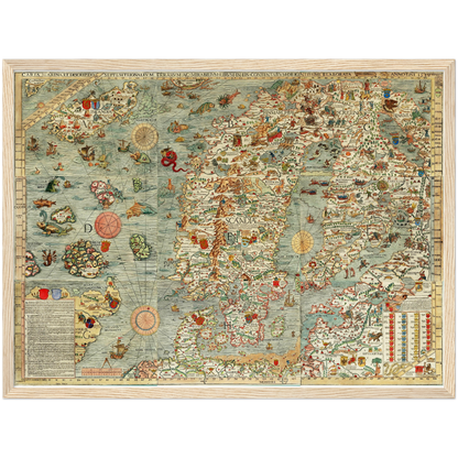 Historical city map  Test product horizontal 3 sizes