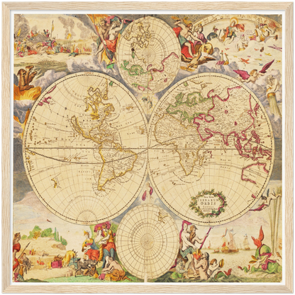 Historical city map  Test product horizontal 3 sizes