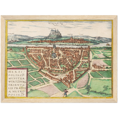 Historical city map  Test product horizontal 3 sizes