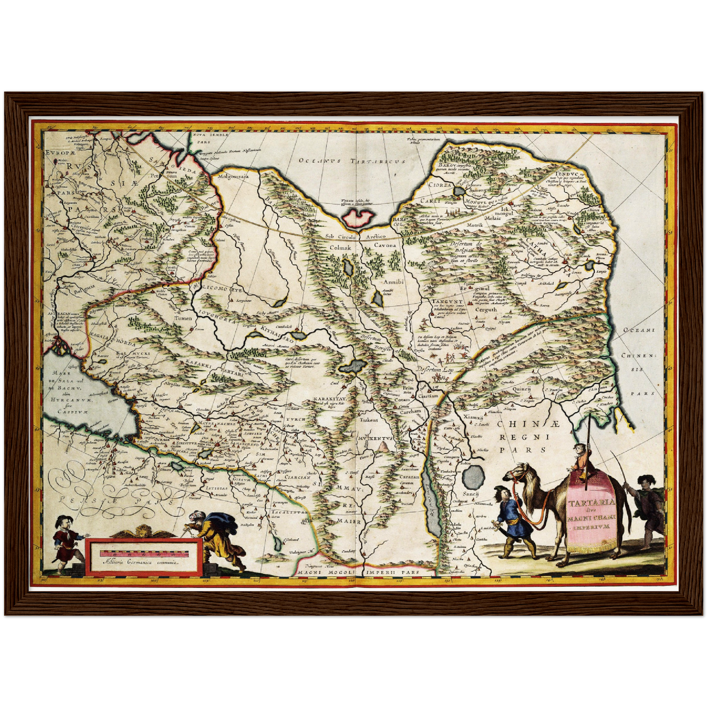 Historische Landkarte Sibirien um 1690