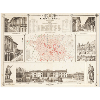 Historical city map  Test product horizontal 3 sizes