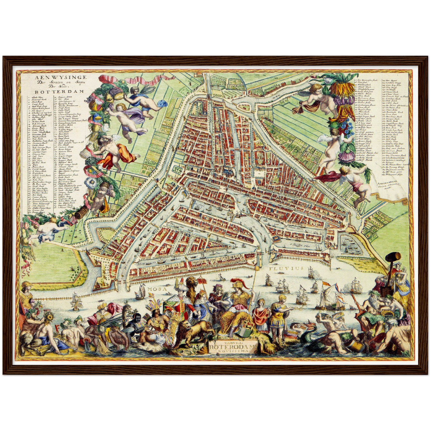 Historical city map  Test product horizontal 3 sizes