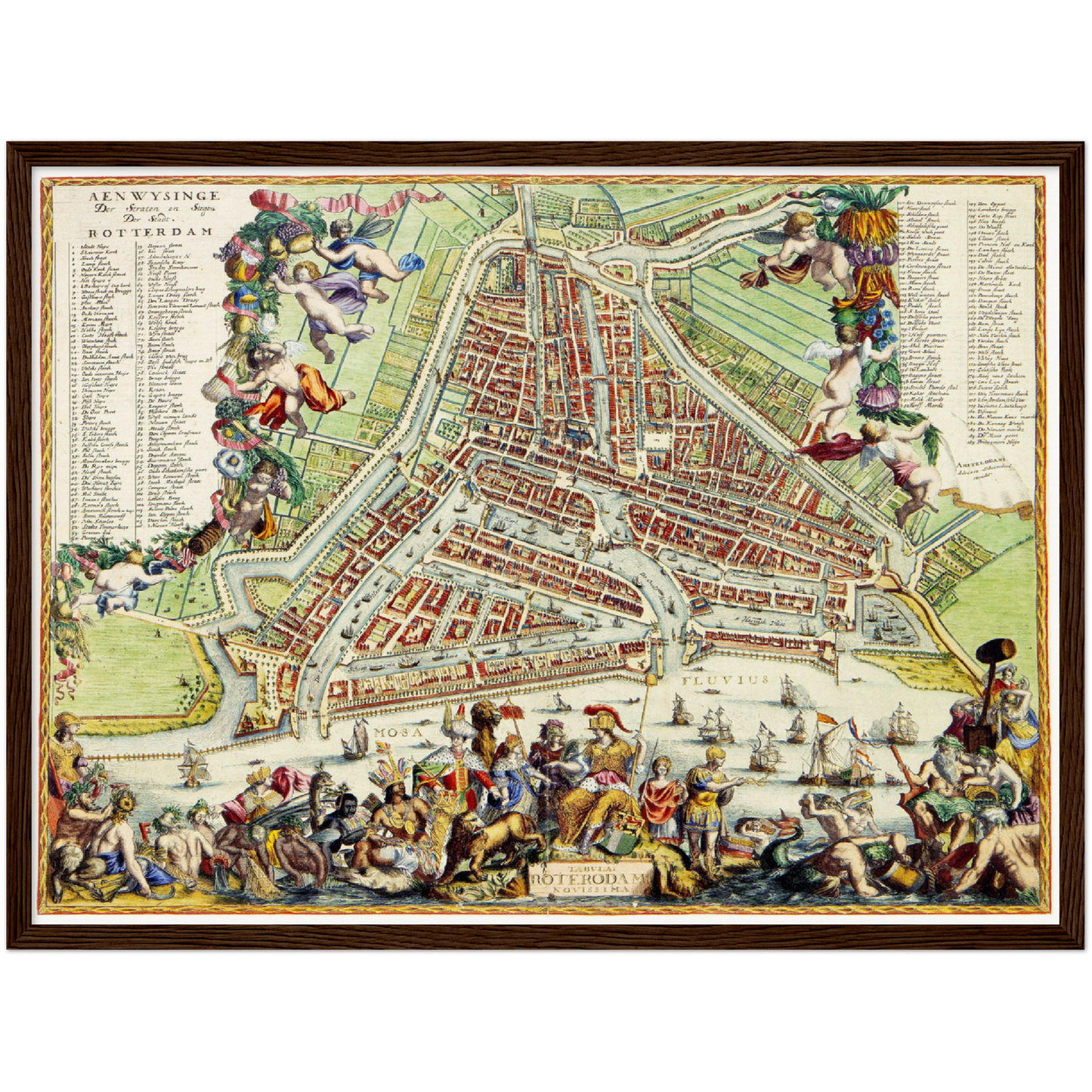 Historischer Stadtplan Rotterdam um 1689