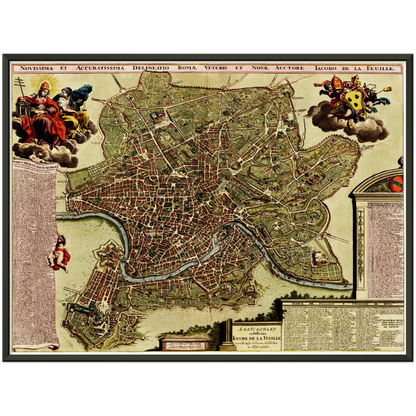 Historical city map  Test product horizontal 3 sizes