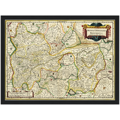 Historical city map  Test product horizontal 3 sizes