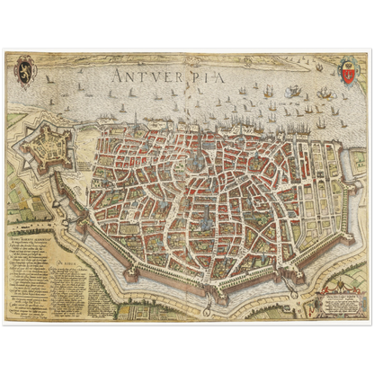 Historical city map  Test product horizontal 3 sizes