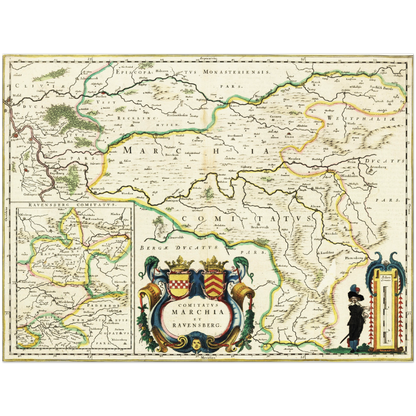 Historical city map  Test product horizontal 3 sizes