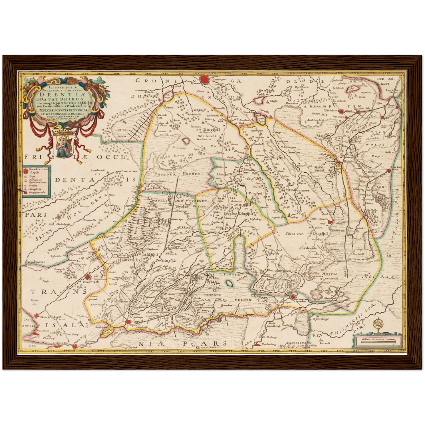 Historical city map  Test product horizontal 3 sizes
