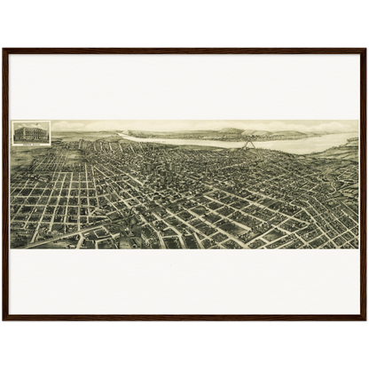 Historical city map  Test product horizontal 3 sizes
