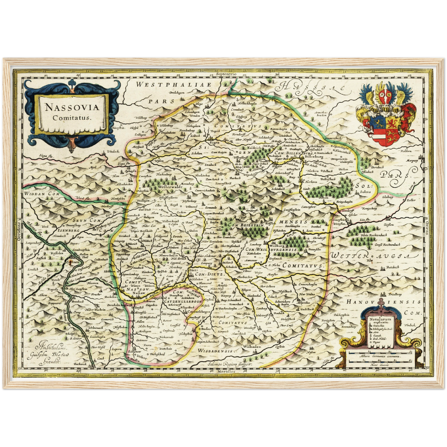 Historical city map  Test product horizontal 3 sizes