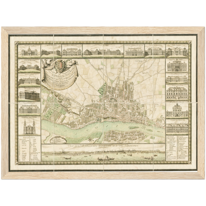 Historical city map  Test product horizontal 3 sizes