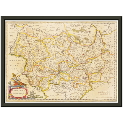 Historical city map  Test product horizontal 3 sizes