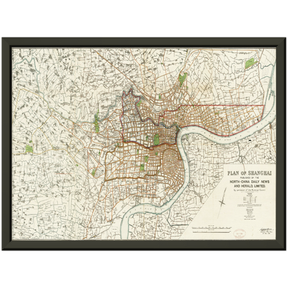 Historical city map  Test product horizontal 3 sizes