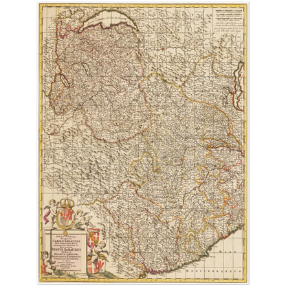 Historical city map  Test product horizontal 3 sizes