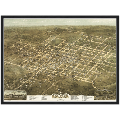 Historical city map  Test product horizontal 3 sizes