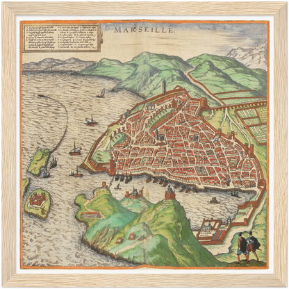 Historical city map  Test product horizontal 3 sizes