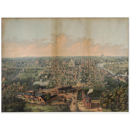 Historical city map  Test product horizontal 3 sizes