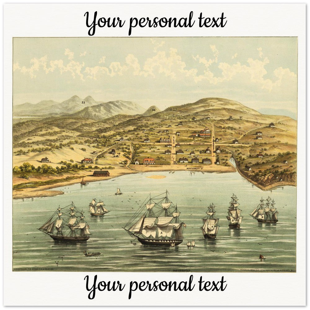 Personalisierte historische amerikanische Stadtansichten