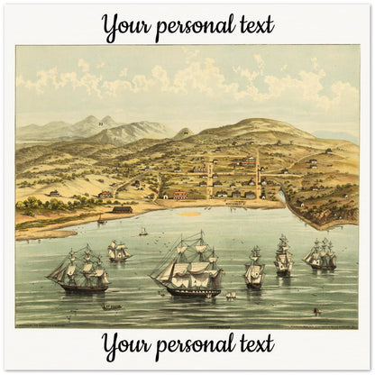 Personalisierte historische amerikanische Stadtansichten