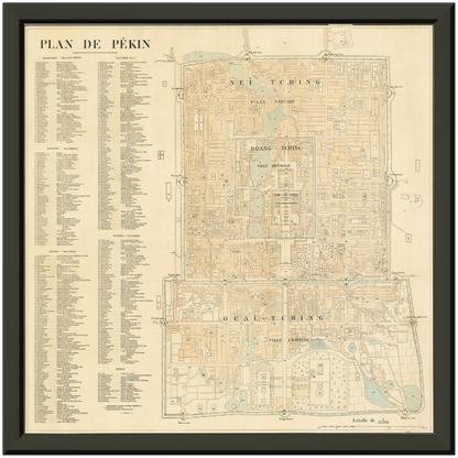 Historical city map  Test product horizontal 3 sizes