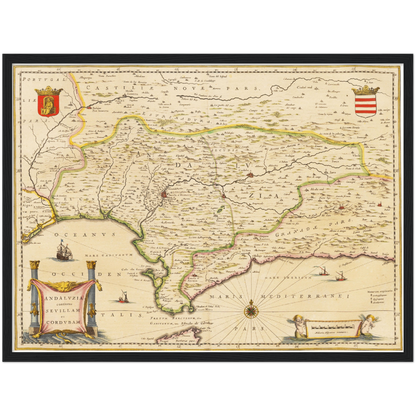 Historical city map  Test product horizontal 3 sizes