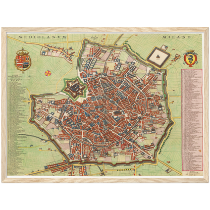 Historical city map  Test product horizontal 3 sizes