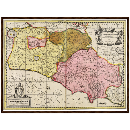 Historical city map  Test product horizontal 3 sizes