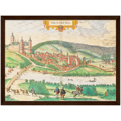 Historical city map  Test product horizontal 3 sizes
