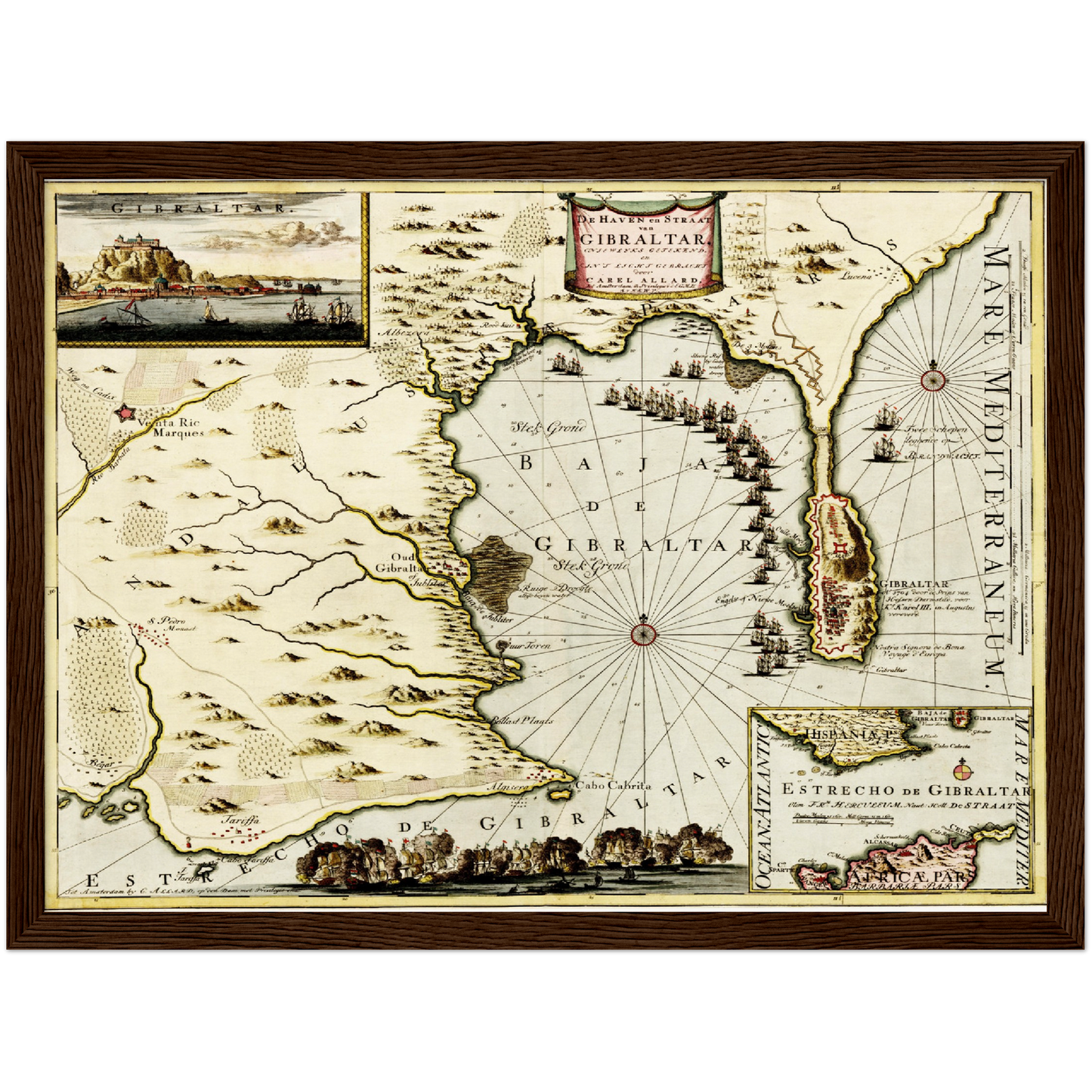 Historical city map  Test product horizontal 3 sizes