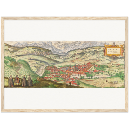 Historical city map  Test product horizontal 3 sizes