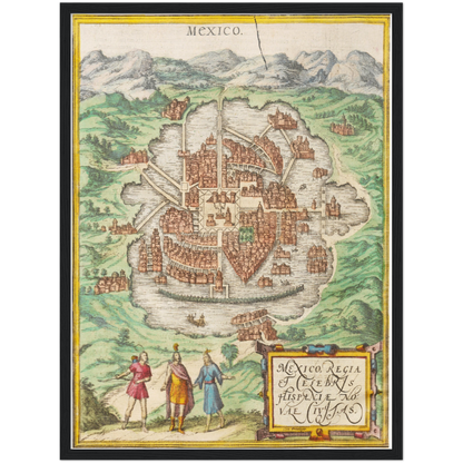 Historical city map  Test product horizontal 3 sizes