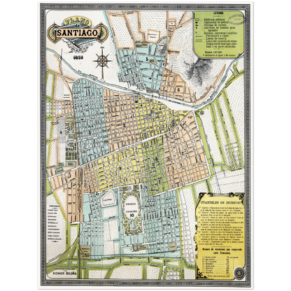 Historical city map  Test product horizontal 3 sizes